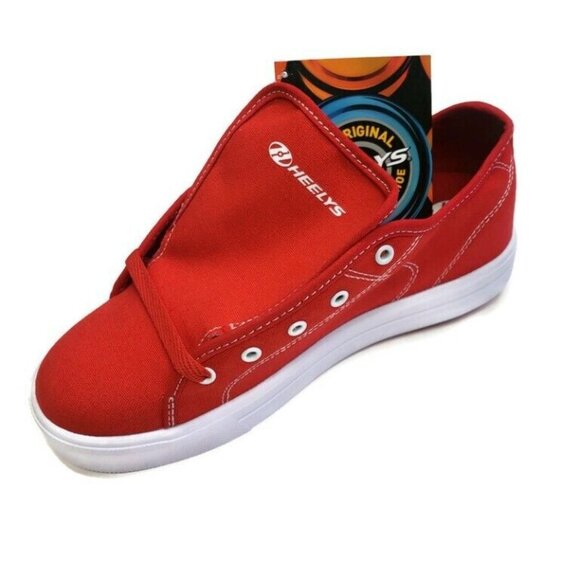 HEELYS Red Pro 20 Canvas Skate Shoes Mens Size 8 HES10456 Red White - Picture 3 of 8
